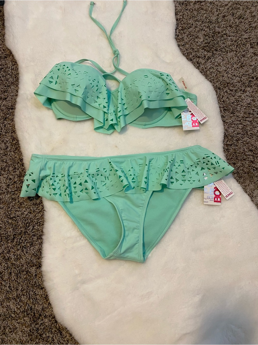 BONGO Mint Green bikini swim set
